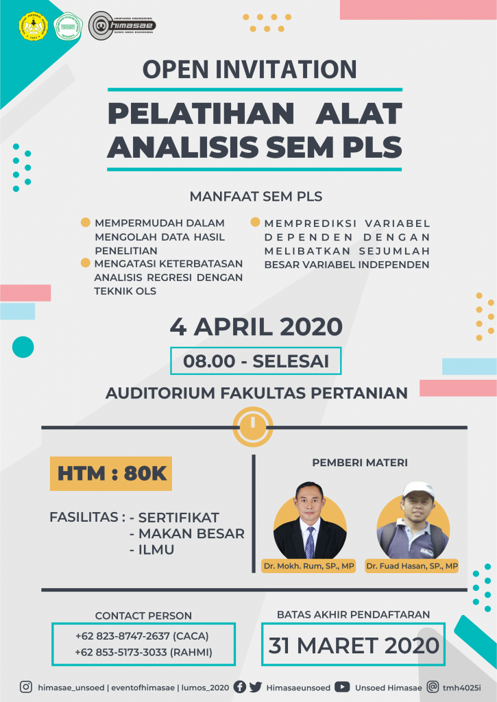 PELATIHAN ALAT ANALISIS SEM PLS – Sosial Ekonomi Pertanian